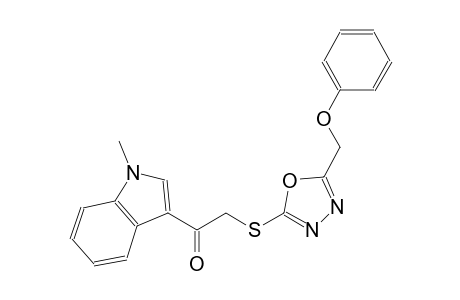 ethanone, 1-(1-methyl-1H-indol-3-yl)-2-[[5-(phenoxymethyl)-1,3,4-oxadiazol-2-yl]thio]-