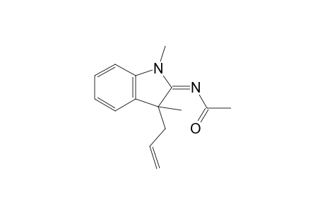 N-[2,3-Dihydro-1,3-dimethyl-3-(prop-2'-enyl)-1H-indol-2-ylidene]-acetamide