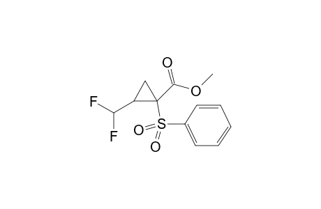 Methyl 2-(difluoromethyl)-1-(phenylsulfonyl)cyclopropanecarboxylate