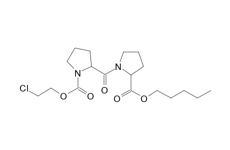 D-Prolyl-D-proline, N-(2-chloroethoxycarbonyl)-, pentyl ester