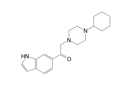 ethanone, 2-(4-cyclohexyl-1-piperazinyl)-1-(1H-indol-6-yl)-