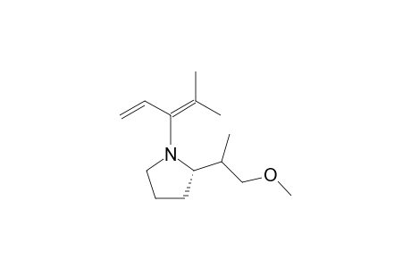 (S)-(+)-2-(Methoxy-1-methylethyl)-1-(1-isopropylideneallyl)pyrrolidine