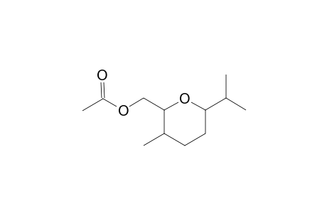 1-Oxa-2-isopropyl-5-methyl-6-acetoxymethyl-cyclohexane