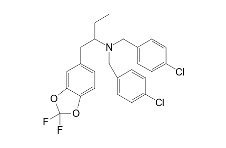 N,N-Bis(4-chlorobenzyl)-1-(3,4-difluoromethylenedioxyphenyl)butan-2-amine