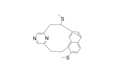 cis,cis-12-bis(methylthio)[2](1,5)naphthaleno[2](2,6)pyrazinophane