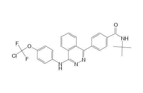 N-tert-butyl-4-[4-[4-[chloro(difluoro)methoxy]anilino]phthalazin-1-yl]benzamide