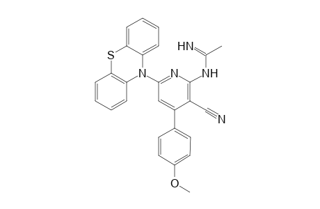 N-(2-Acetamidino-4-(4-methoxyphenyl)-3-cyanopyridin-6-yl)phenothiazine