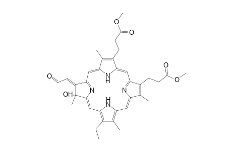 3-Ethyl-7-hydroxy-8-(2-oxoethylidene)-7,8-dihydrodeuteroporphyrin-ix, dimethyl ester
