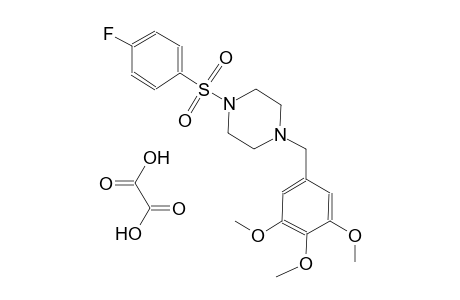 1-((4-fluorophenyl)sulfonyl)-4-(3,4,5-trimethoxybenzyl)piperazine oxalate