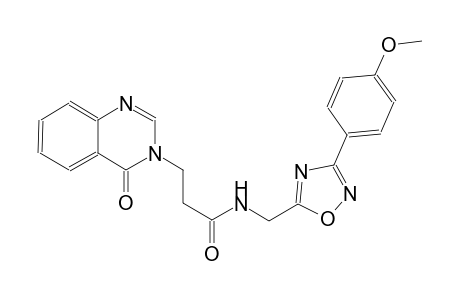 3-quinazolinepropanamide, 3,4-dihydro-N-[[3-(4-methoxyphenyl)-1,2,4-oxadiazol-5-yl]methyl]-4-oxo-