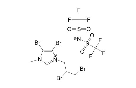 1-(2,3-DIBROMOPROPYL)-3-METHYL-4,5-DIBROMOIMIDAZOLIUM-BIS-(TRIFLUOROMETHANESULFONYL)-AMIDE