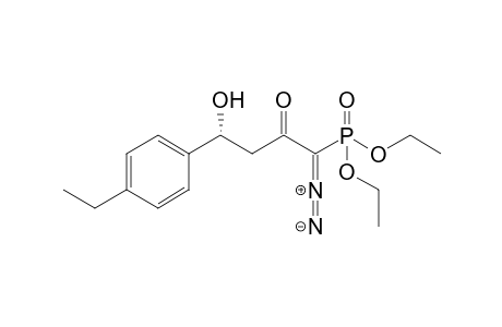 Diethyl (4R)-1-Diazo-4-hydroxy-4-(4-ethylphenyl)-2-oxobutylphosphonate