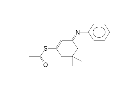 (E)-1-ACETYLTHIO-3-PHENYLIMINO-5,5-DIMETHYL-1-CYCLOHEXENE