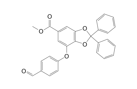 7-(4-formylphenoxy)-2,2-diphenyl-1,3-benzodioxole-5-carboxylic acid methyl ester