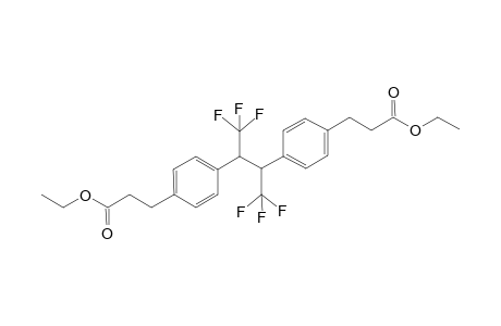 Diethyl-3,3'-((1,1,1,4,4,4-hexafluorobutane-2,3-diyl)bis(4,1-phenylene))dipropanoate