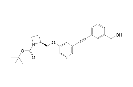 3-[[5-[[1-(tert-Butoxycarbonyl)-2(S)-azetidinyl]methoxy]-3-pyridyl]ethynyl]phenylmethanol
