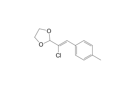 2-[1-Chloro-2-(4-methylphenyl)vinyl]-1,3-dioxolane