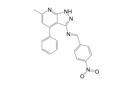 5-(p-Nitrobenzylidene)-[6'-methyl-4'-phenyl-1H-pyrazolo[3,4-b]pyridin-3'-yl]-amine
