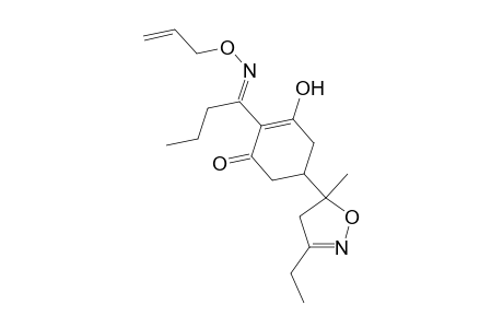 2-Cyclohexen-1-one, 5-(3-ethyl-4,5-dihydro-5-methyl-5-isoxazolyl)-3-hydroxy-2-[1-[(2-propenyloxy)imino]butyl]-