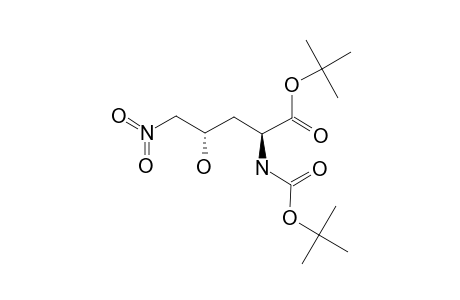 TERT.-BUTYL-(2S,4S)-2-[(TERT.-BUTOXYCARBONYL)-AMINO]-4-HYDROXY-5-NITRO-BUTANOATE