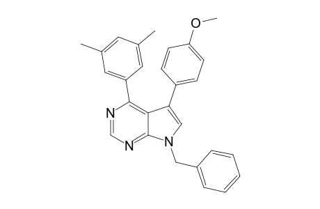 7-BENZYL-4-(3,5-DIMETHYLPHENYL)-5-(4-METHOXYPHENYL)-7H-PYRROLO-[2,3-D]-PYRIMIDINE