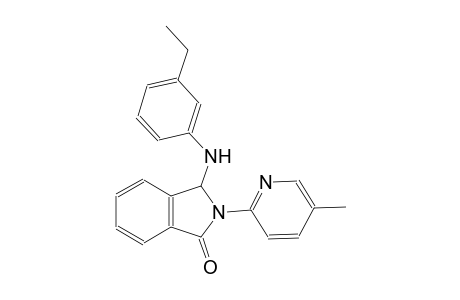 1H-isoindol-1-one, 3-[(3-ethylphenyl)amino]-2,3-dihydro-2-(5-methyl-2-pyridinyl)-