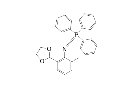 3-METHYL-2-(TRIPHENYLPHOSPHORANYLIDENEAMINO)-BENZALDEHYDE-ETHYLENE-ACETAL