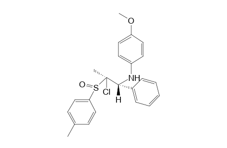 (1R*,2R*)-2-Chloro-1-(4-methoxyphenylamino)-1-phenyl-2-(p-tolylsulfinyl)propane