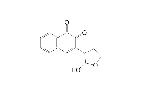 3-(2-Hydroxy-3-oxolanyl)-1,2-naphthoquinone
