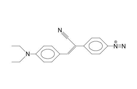 4-D'Azo-4'-diethylamino-A-cyano-stilbene cation