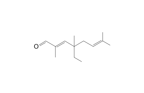 (E)-4-Ethyl-2,4,7-trimethyloct-2,6-dienal