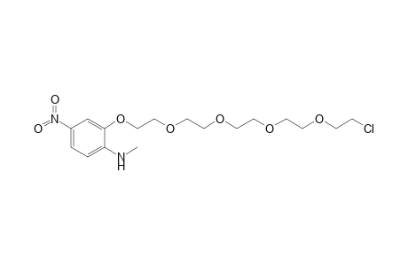 N-Methylamino-4-nitro-2-(15-chloro-1,4,7,10,13-pentaoxapentadecyl)benzene