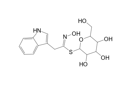 1-S-[(1E)-N-Hydroxy-2-(1H-indol-3-yl)ethanimidoyl]-1-thiohexopyranose
