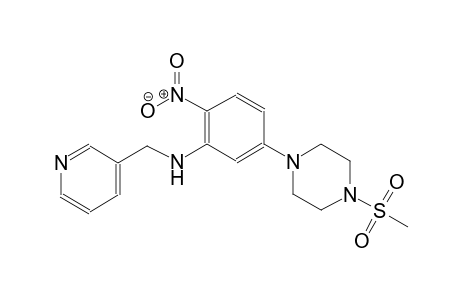 5-[4-(methylsulfonyl)-1-piperazinyl]-2-nitro-N-(3-pyridinylmethyl)aniline
