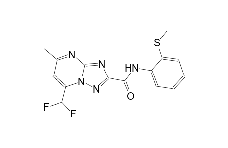 7-(difluoromethyl)-5-methyl-N-[2-(methylsulfanyl)phenyl][1,2,4]triazolo[1,5-a]pyrimidine-2-carboxamide