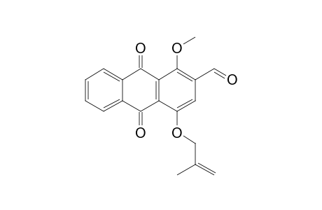 2-Formyl-1-methoxy-4-(2'-methylprop-2'-enyloxy)anthraquinone