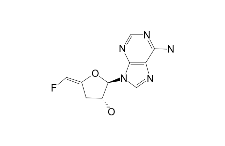 (E)-9-(3,5-DIDEOXY-5-FLUORO-BETA-D-GLYCERO-PENT-4-ENOFURANOSYL)-ADENINE;COMPUOND-#13AE