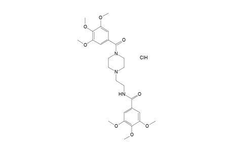 3,4,5-TRIMETHOXY-N-{2-[4-(3,4,5-TRIMETHOXYBENZOYL)PIPERAZIN-1-YL]ETHYL}BENZAMIDE, HYDROCHLORIDE