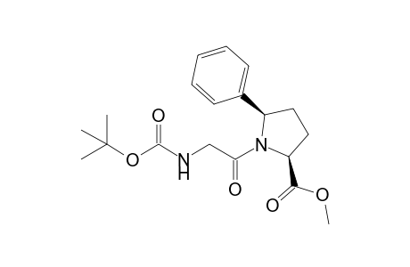 (2S,5R)-Methyl 1-[2-(tert-Butyloxycarbonylamino)-1-oxoethyl]-5-phenylpyrrolidine-2-carboxylate