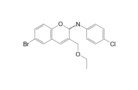6-Bromo-3-ethoxymethyl-2-(4-chlorophenyl)imino-2H-chromene