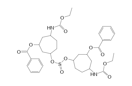 bis(all-cis-3-(benzoyloxy)-5-[(ethoxycarbonyl)amino]cycloheptyl)sulfite