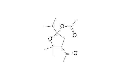 Acetic acid, 4-acetyl-2-isopropyl-5,5-dimethyltetrahydrofuran-2-yl ester