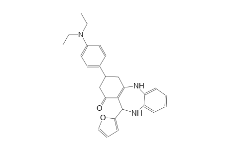 3-[4-(diethylamino)phenyl]-11-(2-furyl)-2,3,4,5,10,11-hexahydro-1H-dibenzo[b,e][1,4]diazepin-1-one