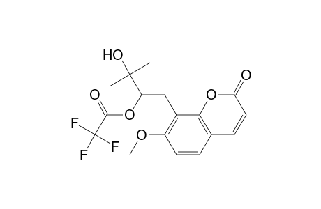 7-Methoxy-8-(2'-trifluoroacetoxy-3'-hydroxy-3'-methylbutyl)coumarin