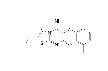 (6Z)-5-imino-6-(3-methylbenzylidene)-2-propyl-5,6-dihydro-7H-[1,3,4]thiadiazolo[3,2-a]pyrimidin-7-one