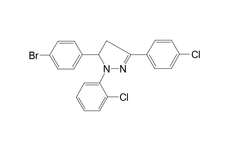 3-(4-bromophenyl)-2-(2-chlorophenyl)-5-(4-chlorophenyl)-3,4-dihydropyrazole