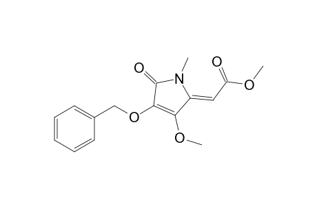 3-Benzyloxy-4-methoxy-5-[E-(methoxycarbonyl-methylidene)]-N-methylpyrrol-2-one