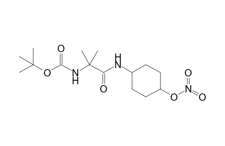 2-[(t-Butoxycarbonyl)amino]-2-methyl-N-(4'-nitrooxycyclohexyl)-propionylamide