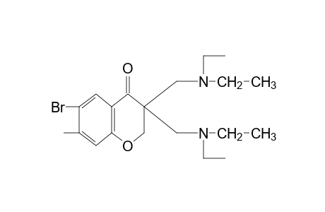 3,3-bis[(diethylamino)methyl]-6-bromo-7-methyl-4-chromanone