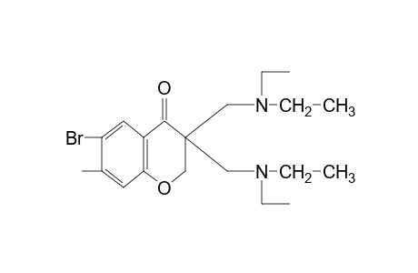 3,3-bis[(diethylamino)methyl]-6-bromo-7-methyl-4-chromanone